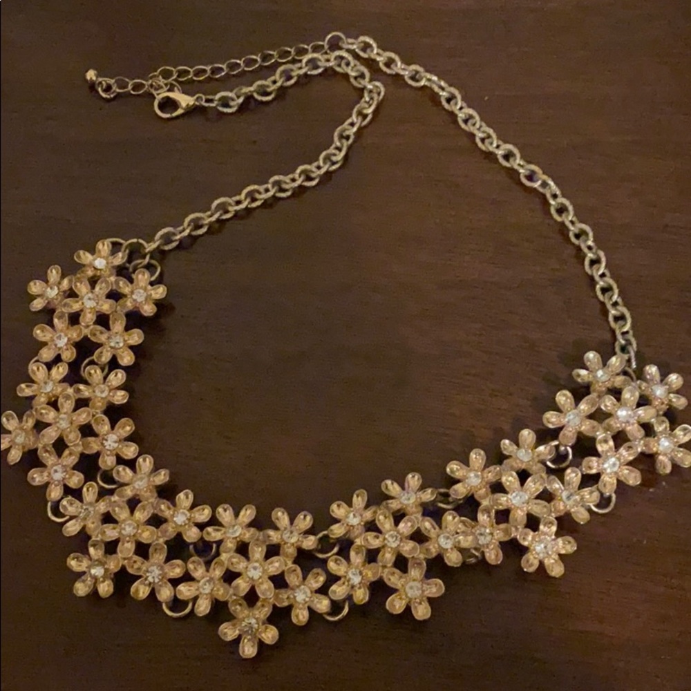 Flower Bunch Statement Necklace